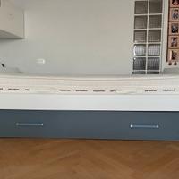 Letto singolo con letto estraibile