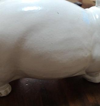 Grazioso ippopotamo in ceramica