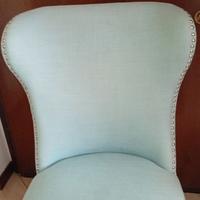 Poltrona elegante azzurra