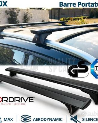 Barre Portatutto per Fiat 500X in Alluminio Nero