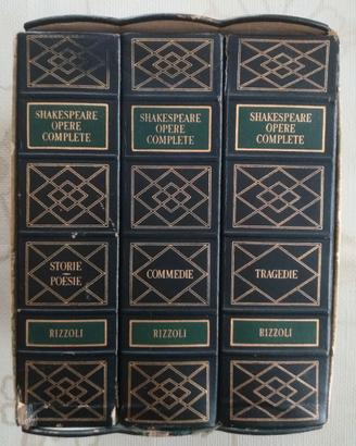 Libri Shakespeare, Opere Complete. Ed Rizzoli 1963