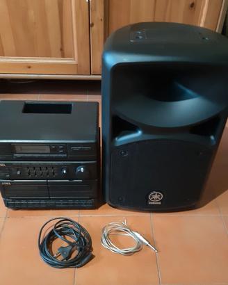 Cassa audio passiva dj yamaha e radio stereo aiwa