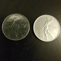 50 lire 1955-1978 monete