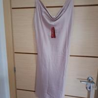 vestito con bretelle rosa lungo   nuovo 