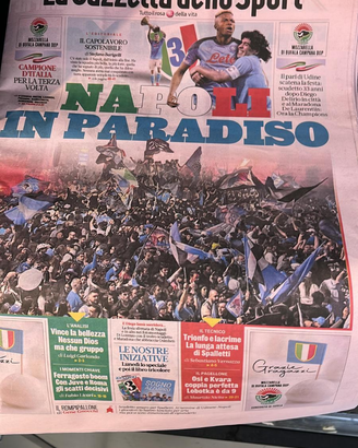 Gazzetta Dello Sport 5 MAGGIO 2023 NAPOLI IN PARAD