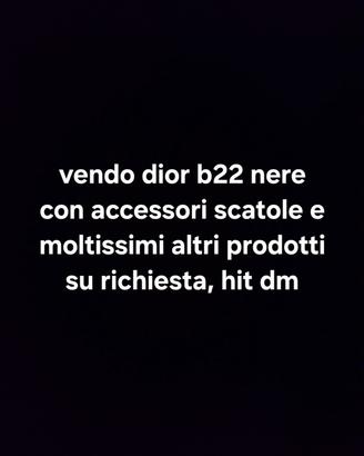 dior b22 scarpe nere