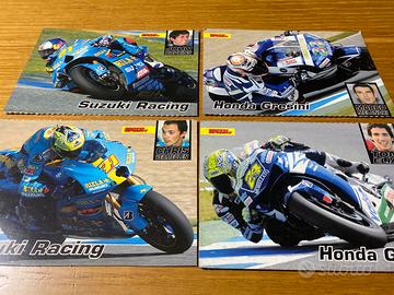 Collezione di cartoline e adesivi motoristici