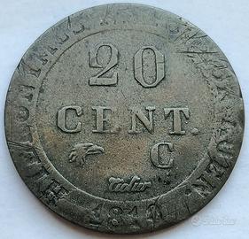🔵Regno di Westfalia⚪ 20 centimes 1810 C 