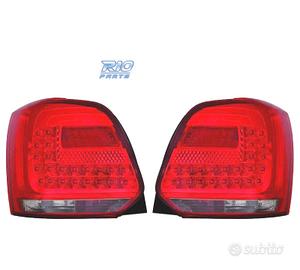 FANALI VOLKSWAGEN VW POLO 6R 09-14 LED ROSSO AFFUM