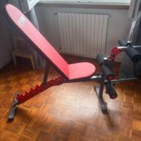 Panca inclinata con leg curl/leg extension KSPORT