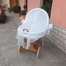 culla in vimini per neonato