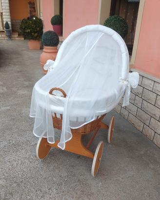 culla in vimini per neonato