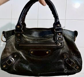 Borsa vintage iconica in pelle agnello