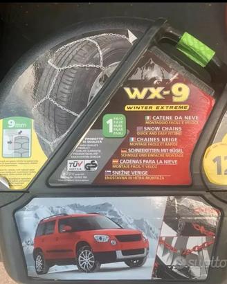 CATENE NEVE 9mm LAMOA WX-9 Omologate NUOVE