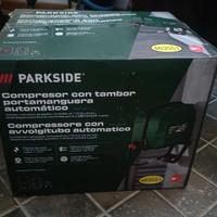 Compressore con avvolgitubo automatico mai usato