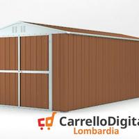 Box garage auto in Acciaio 327x611 19mq fin legno