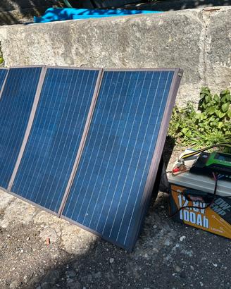 Batteria Litio+Regolatore+Pannello Solare