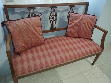 Divanetto stile Impero primi ’900 in legno intagli