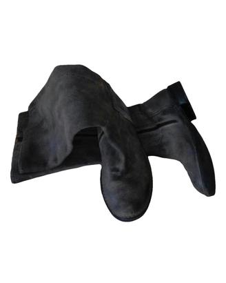 Stivali Momino in pelle grigia