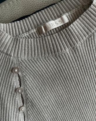 Maglia guess panna luminosa con lurex