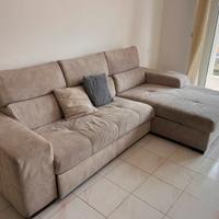 Divano letto con penisola