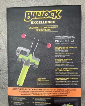 Antifurto blocca pedali bullock