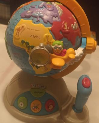 Globo terrestre interattivo per bambini Apprendo