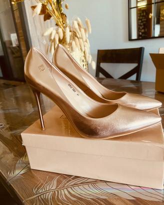 Décolleté color bronzo/rame