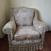 Divano Poltrona in stile classico – 3 pezzi