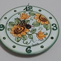 orologio ,barattoli, centro tavola