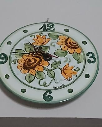 orologio ,barattoli, centro tavola