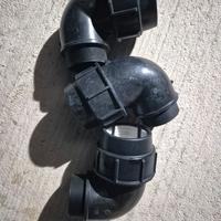 Set 3 curve a gomito in polietilene 110 mm