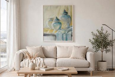 tela dipinta ad olio Caraffe