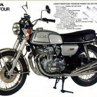 Dépliant Brochure Originale Honda 350 Four