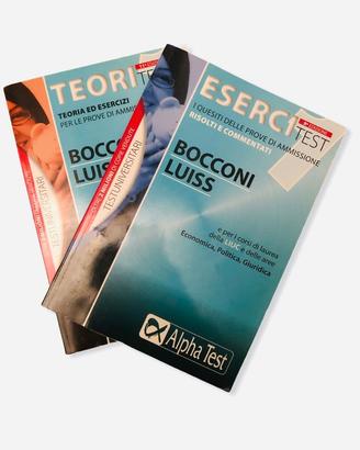 Libri esercitazioni test Luiss e Bocconi