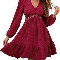 Vestito Donna Casual con Scollo a V Taglia XL