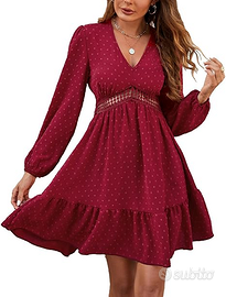 Vestito Donna Casual con Scollo a V Taglia XL