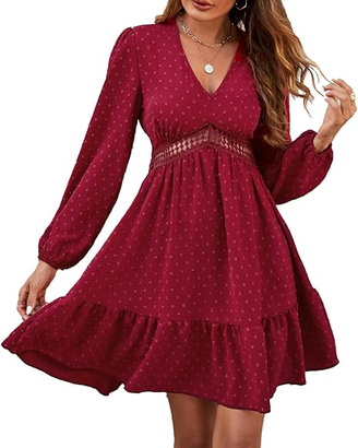 Vestito Donna Casual con Scollo a V Taglia XL