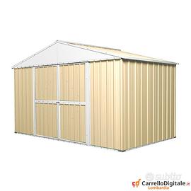 Box da esterno capanno lamiera 360x175 avorio