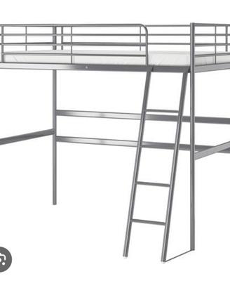  letto a soppalco ikea,una piazza e mezza