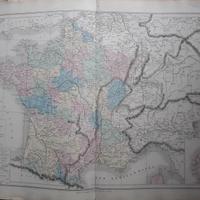 Carta geografica originale dell'Ottocento