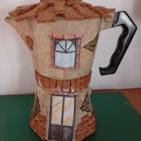 Caffettiera decoupage 
