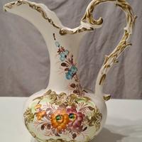Anfora/ Vaso ceramica Bassano dipinta a mano 