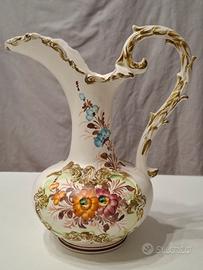 Anfora/ Vaso ceramica Bassano dipinta a mano 