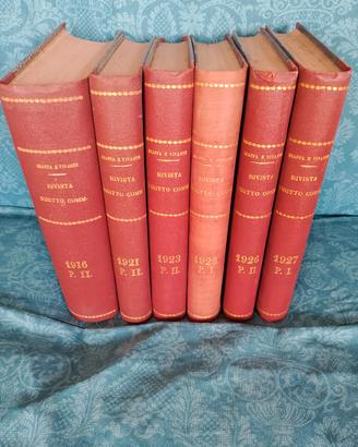 Raro Riv. Dir. Com. Sraffa Vivante (1916-1927)6Vol