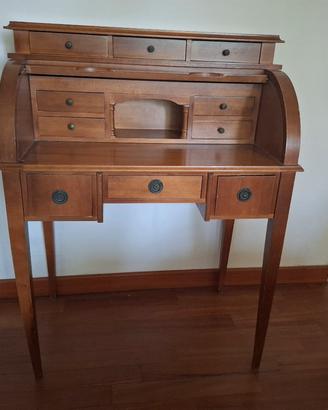 Scrittoio Secrétaire a Cilindro in Legno Noce – Vi