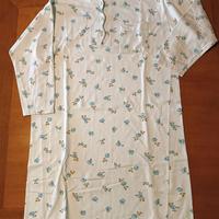 Camicia da notte donna, felpata, in morbido cotone