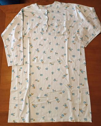 Camicia da notte donna, felpata, in morbido cotone