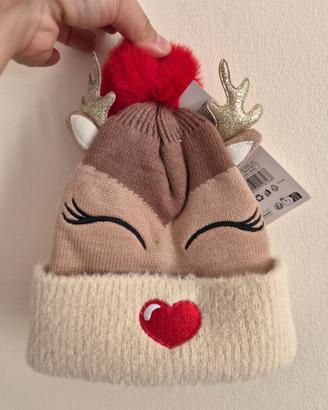 Cappellino a forma di renna