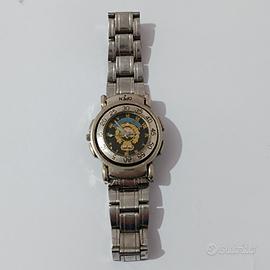 Orologio vintage con doppio quadrante e bussola 